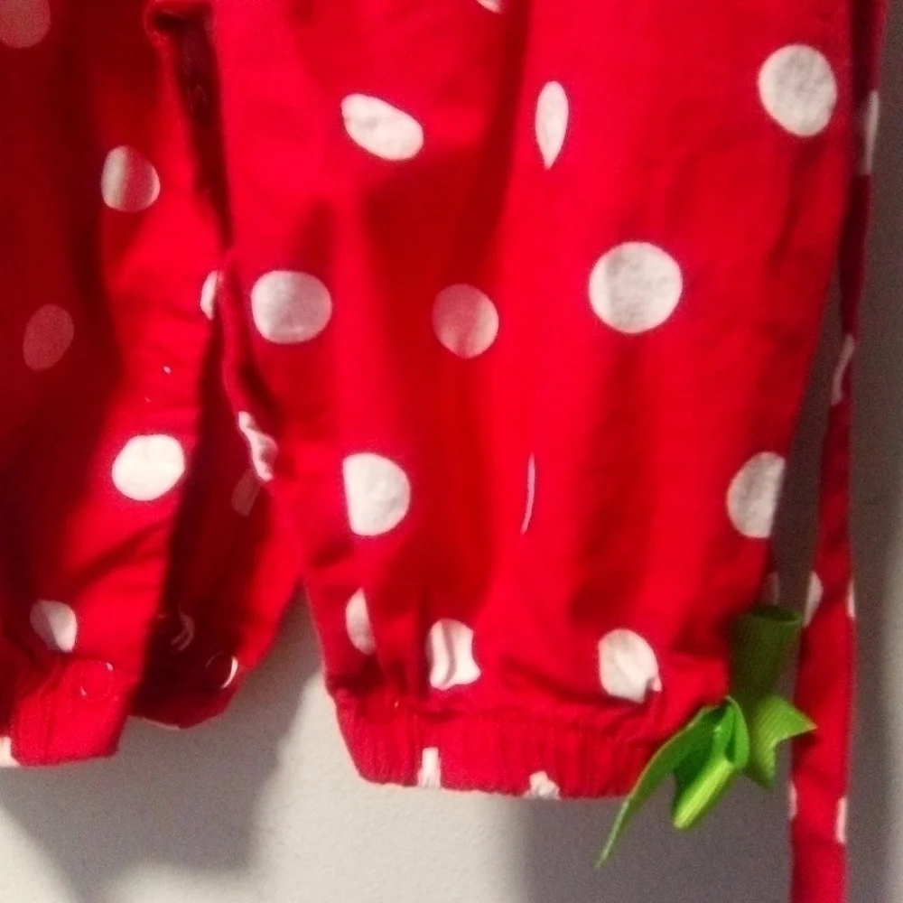 RARE addition brand girls holiday one piece festive outfit. Size 9 months.